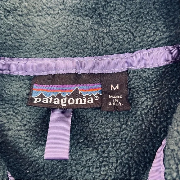 Vintage Patagonia Snap-T Fleece Pullover Style 25530 USA Made Sz M - Picture 2 of 8